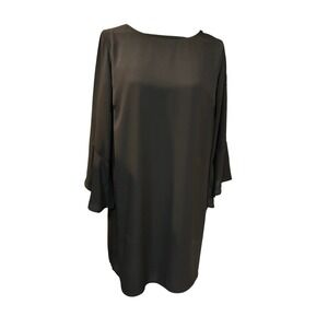 Veronica M Womens‎ Black Dress Flared Bell Long Sleeves Career Casual